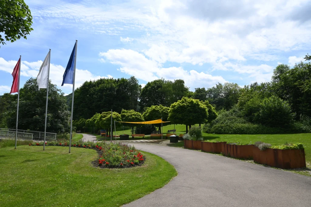 Kurpark mit Schachspielfeld